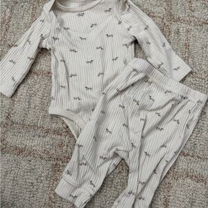 Cloud Island Cream Baby Outfit